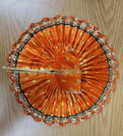 Laddu Gopal Orange Dress for 5 to 6 inches deities